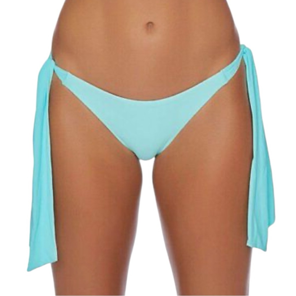 Basta Surf Matte Tricot Side Tie Pant Bikini Bottoms in Mint